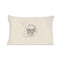 handcrafted silk accent pillow, skull motif <span class='visuallyhidden'>Call or text 323-404-2959 if you need shopping assistance.</span>